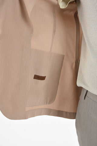 ID Unlined IDENTITY Silk Blazer with Patch Pockets