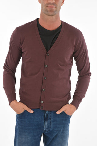 CC COLLECTION Cardigan in Cotone con Collo a V