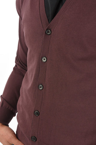 CC COLLECTION Cardigan in Cotone con Collo a V
