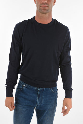 Crew Neck GOLD Cashmere Blend Sweater
