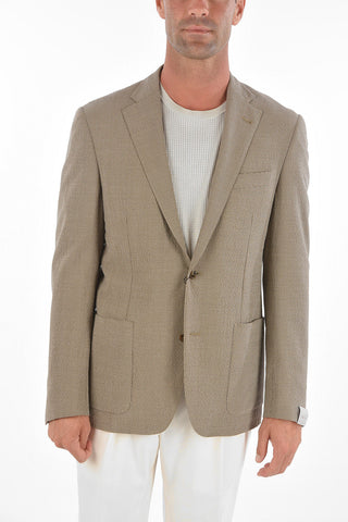 Blazer 2 Bottoni GATE in Misto Seta Jacquard