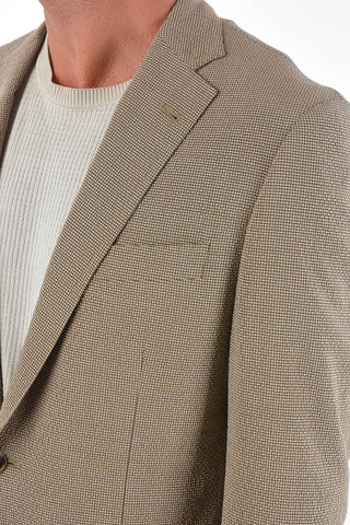 Blazer 2 Bottoni GATE in Misto Seta Jacquard
