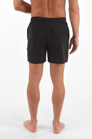 drawstring waist swim shorts
