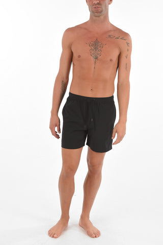 drawstring waist swim shorts