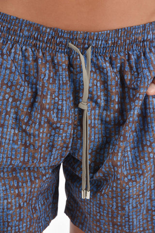 Swim Short with Abstract Print