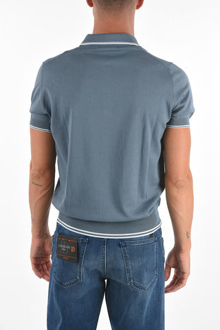 3 Button Jacquard Cotton Polo
