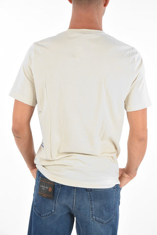 Crew Neck Printed Cotton T-Shirt