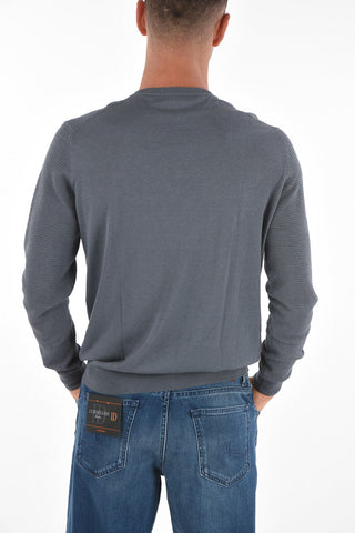 V Neck Silk Blend Sweater