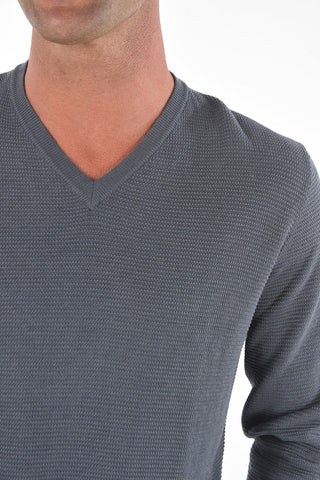 V Neck Silk Blend Sweater