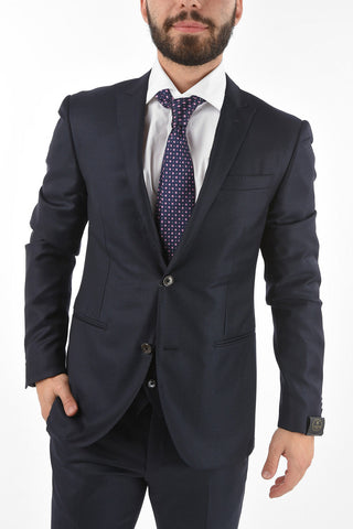 mini check virgin wool CERIM.ACADEMY 3 piece waistcoat suit