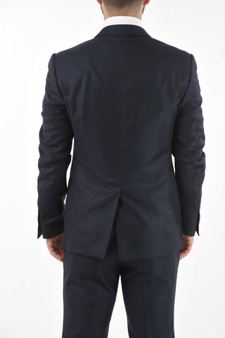 mini check virgin wool CERIM.ACADEMY 3 piece waistcoat suit