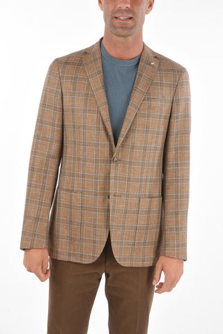 CC COLLECTION Tartan Motif RIGHT Half-lined Blazer