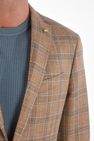 CC COLLECTION Tartan Motif RIGHT Half-lined Blazer