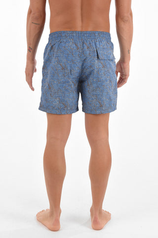 Swim Short with Abstract Print