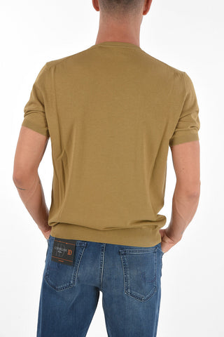 CC COLLECTION Short-sleeved GALAS CRE Cotton Sweater