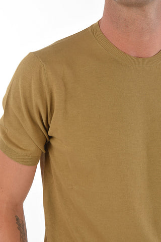 CC COLLECTION Short-sleeved GALAS CRE Cotton Sweater