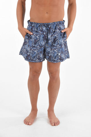 ID Plant Motif Boxer Swimsuit