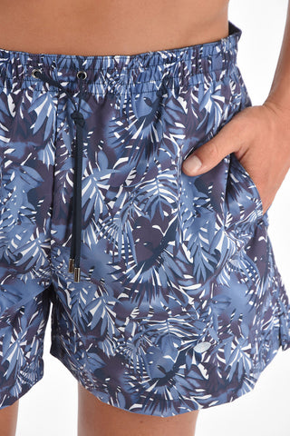 ID Plant Motif Boxer Swimsuit