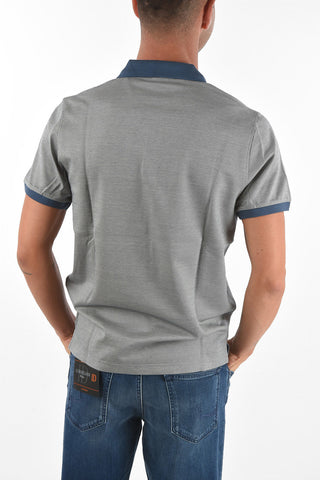 CC COLLECTION Microstriped Cotton Polo
