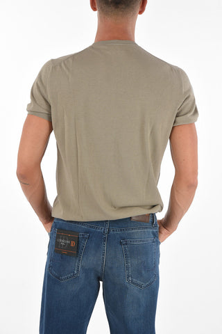 CC COLLECTION Short-sleeved GALAS CRE Cotton Sweater