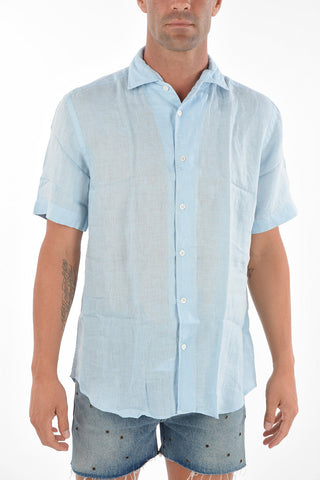 Camicia in Lino PEACOCK con Colletto Classico