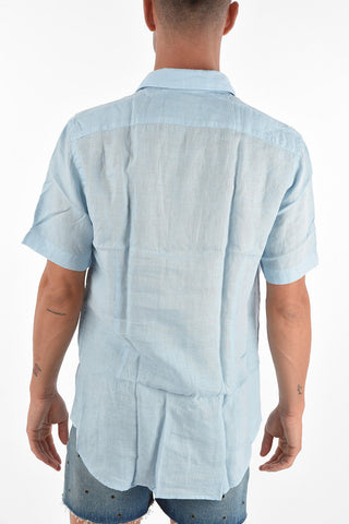 Camicia in Lino PEACOCK con Colletto Classico