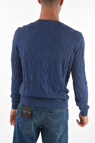Crew Neck Aran Silk Blend Sweater