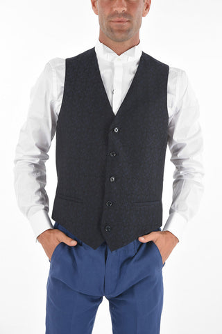 CC COLLECTION Jacquard Virgin Wool CERIM.RESET Vest