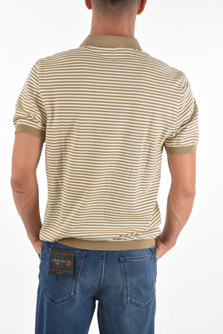 CC COLLECTION Polo in Cotone a Righe Awning
