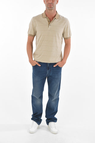 CC COLLECTION Polo in Cotone a Righe Awning
