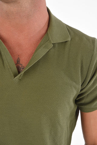 CC COLLECTION Honeycomb Cotton GALAS CRE Polo