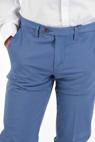 ID Stretched Cotton Chino Pants with 5 Pockets