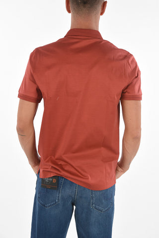 3 Button Embroidered Logo Cotton Polo