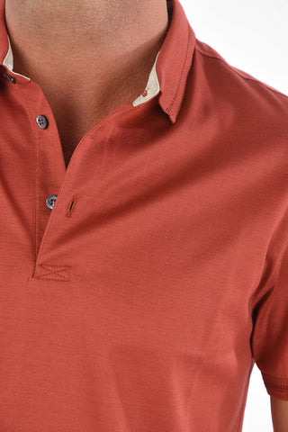 3 Button Embroidered Logo Cotton Polo