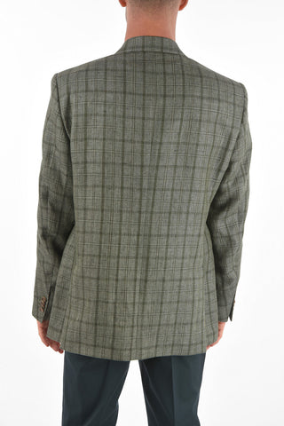 CC COLLECTION Plaid Checkered Flax RIGHT Blazer