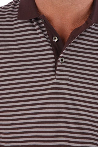 CC COLLECTION Awning Striped Cotton Polo