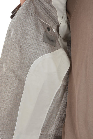 Unlined LEADER SOFT Jacquard Linen Blend Blazer
