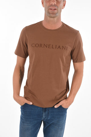Crew Neck JER ST Embroidered Logo T-Shirt