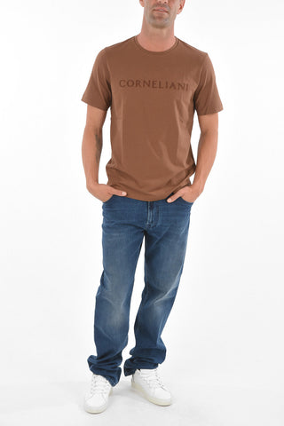 Crew Neck JER ST Embroidered Logo T-Shirt