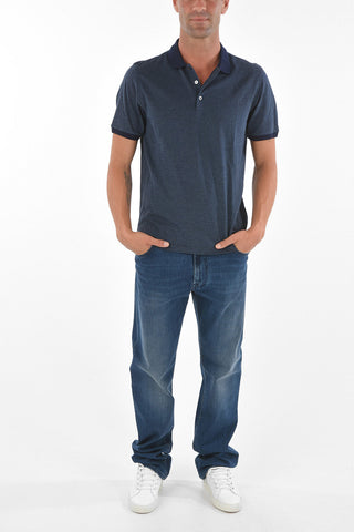 CC COLLECTION Contrasting Edge Cotton Polo