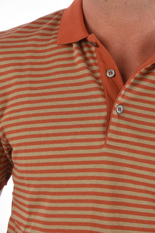 CC COLLECTION Polo in Cotone a Righe Awning