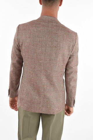 Blazer ACADEMY SOFT in Misto Seta con Tasche a Toppa