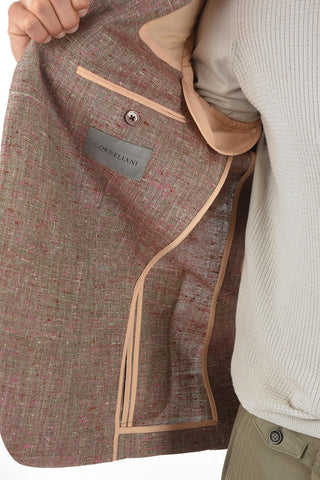 Blazer ACADEMY SOFT in Misto Seta con Tasche a Toppa