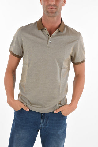 CC COLLECTION Microstriped Cotton Polo
