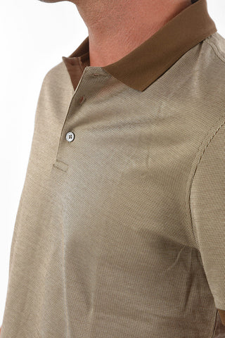 CC COLLECTION Microstriped Cotton Polo
