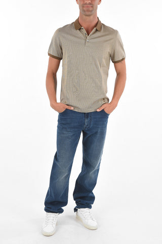 CC COLLECTION Microstriped Cotton Polo