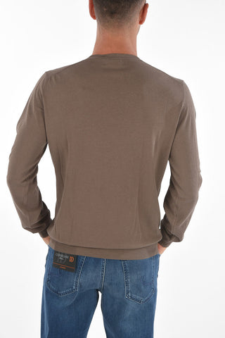CC COLLECTION Crew Neck GALAS CRE Cotton Sweater