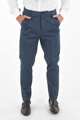 CC COLLECTION Pantaloni Chino a Una Pince in Motivo a Righe