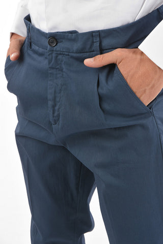 CC COLLECTION Pantaloni Chino a Una Pince in Motivo a Righe