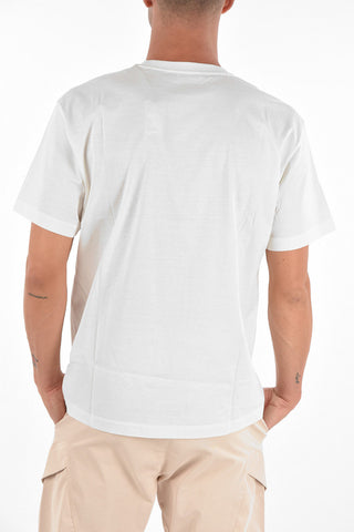 CC COLLECTION Crew Neck Embroidered Logo Cotton T-Shirt